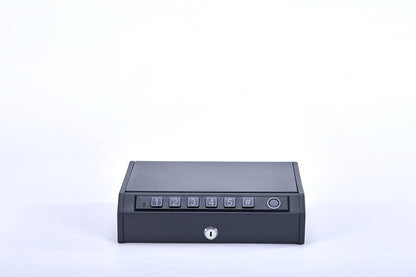 K2 Biometric Fingerprint Gun Safe Quick Access | Portable Car Lock Box Solid Steel Security | For Handguns