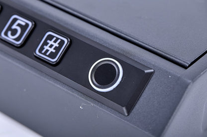 K2 Biometric Fingerprint Gun Safe Quick Access | Portable Car Lock Box Solid Steel Security | For Handguns