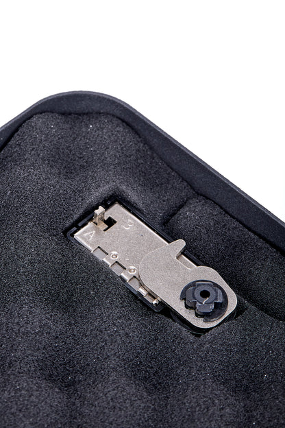 M1 Portable Mechanical Combination Lock Box | Car & Travel Security Safe | Compact Steel Case for Cash & Jewelry