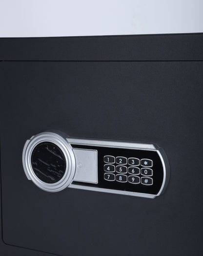 30E Electronic Digital Safe Box | Medium Steel Security Safe | Wall & Cabinet Mounted for Home & Office
