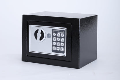 17E Mini Steel Piggy Bank Safe | Compact Coin Slot Security Box | Portable Digital Savings Vault for Kids & Home